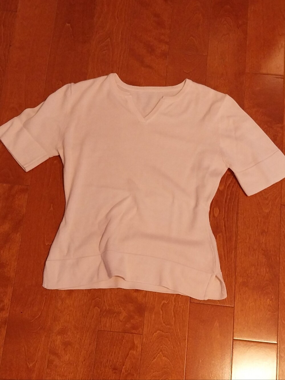 Women's Short Sleeve Top in Pale Pink